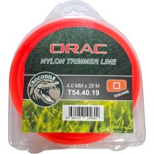 Orac 4.00 mm 28 Mt. Kare Turuncu Tırpan Misinası