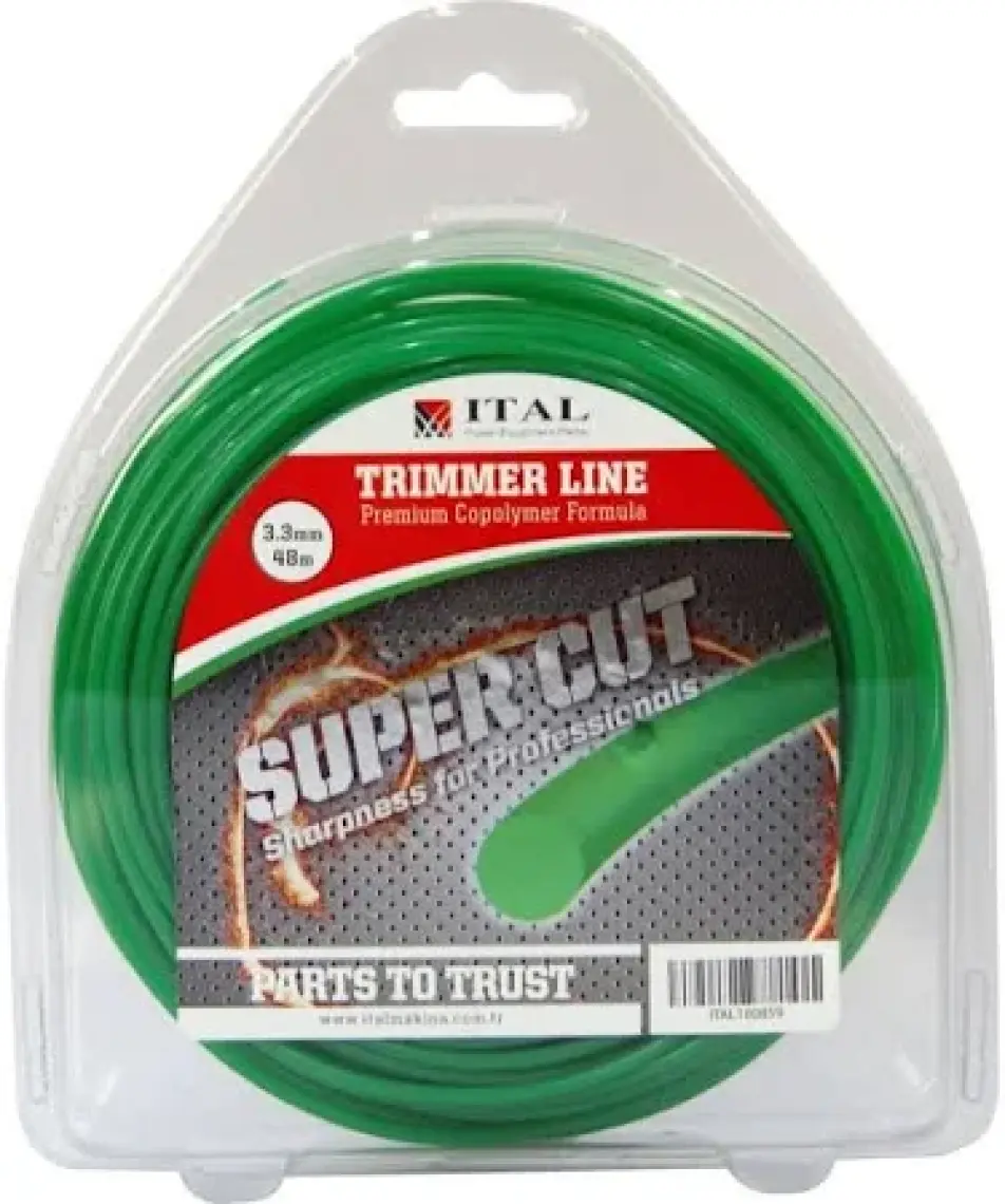İtal 2.70Mm 67 Mt.Yuvarlak Kırmızı Tırpan Misinası Ot Çim Kesme İpi