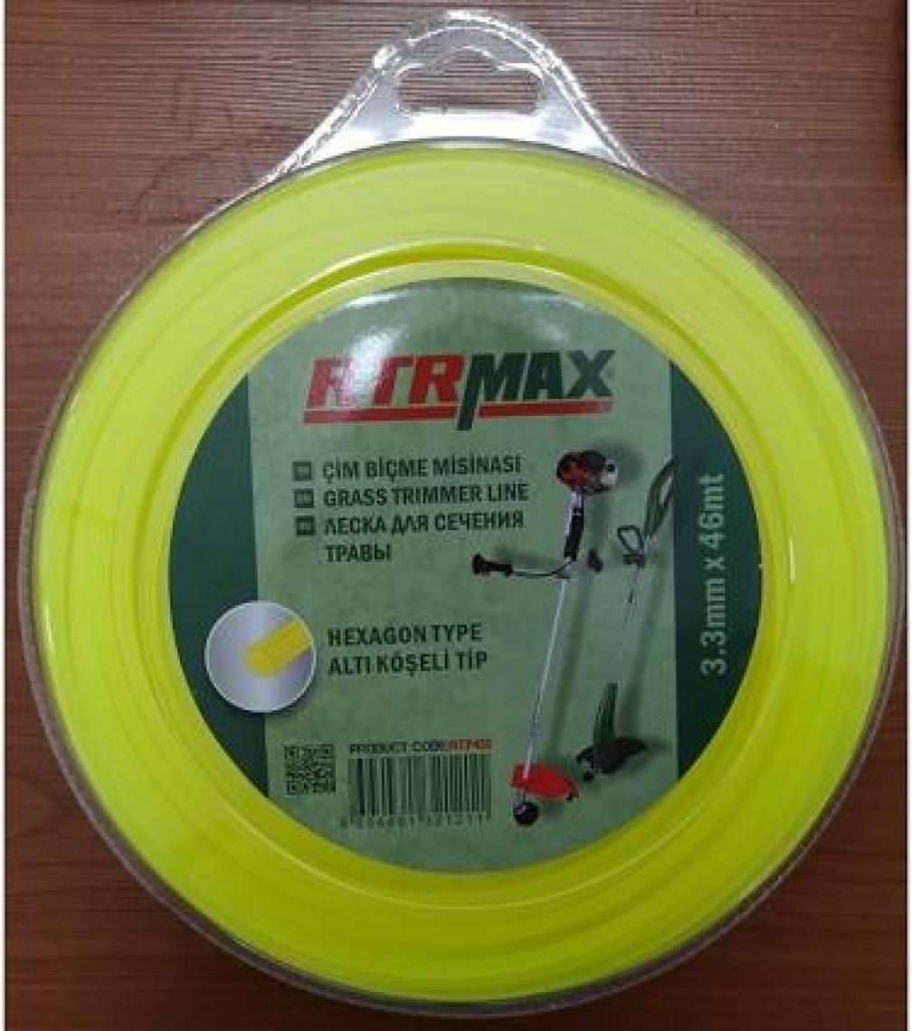 Rtrmax Rty433 Tırpan Misinası Sarı Altıgen 3.3Mm X 46Mt.