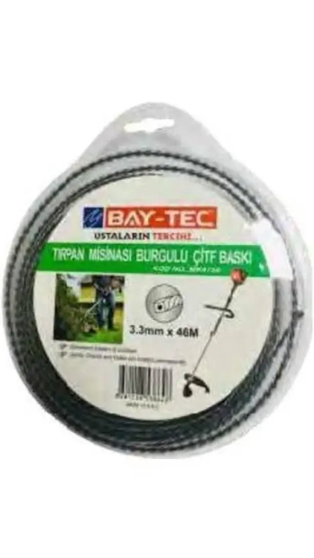 Bay-Tec Bay-TecBurgulu Çift Baskı Tırpan Misinası 3.3 mm 46 M
