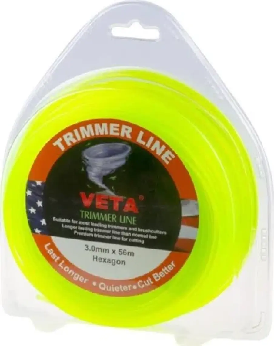 Veta 3 mm 56 Metre Sarı Tırpan Misinası 6 Köşe