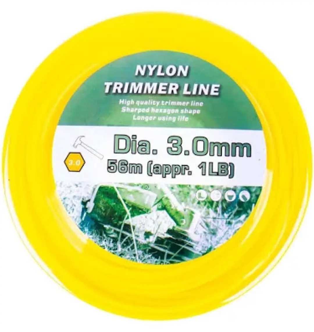 Veta 3 mm 56 Metre Sarı Tırpan Misinası 6 Köşe
