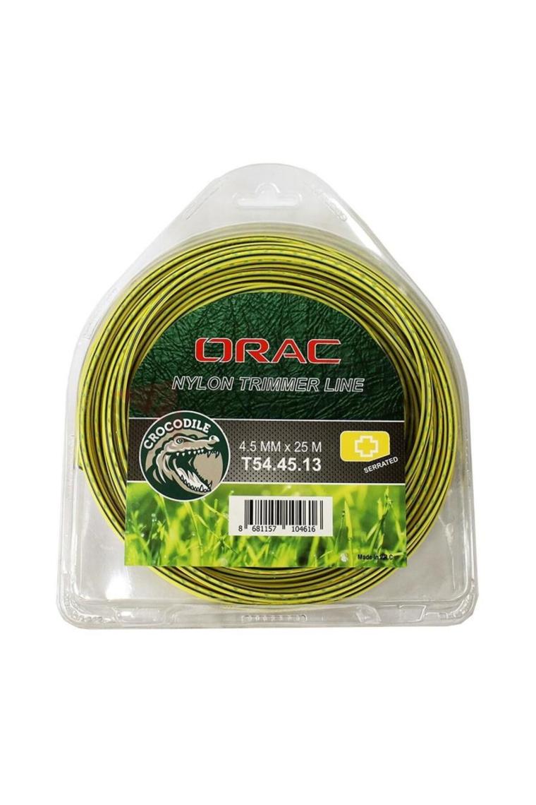 Orac 4,50 mm 25 Mt. Dişli Tırtıklı Sarı Tırpan Misinası