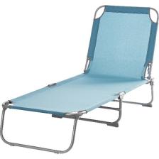 Rattan Diğer Goodhaustore Katlanabilir Şezlong Su Yeşili -Sahil,deniz,göl Şezlong