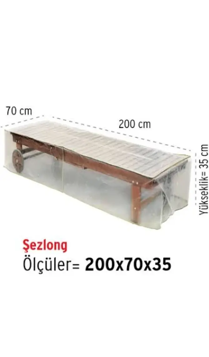 HOMAKS Şezlong Koruma Örtüsü (200x70 h:35)