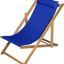 Bysay Ahşap Katlanabilir Taşınır Şezlong. Plaj, Bahçe, Teras, Balkon Şezlongu