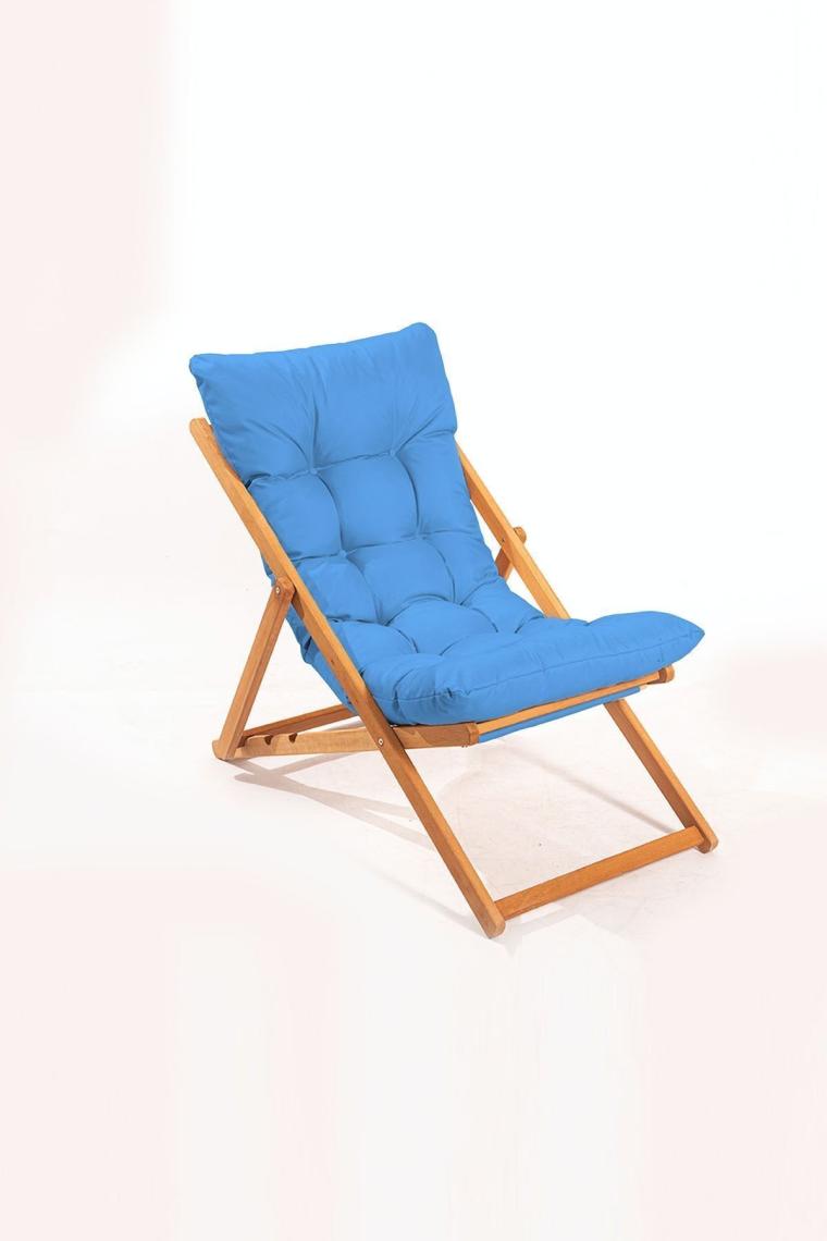 2 1 Nora Şezlong Seti Bahçe-balkon-teras-plaj-kafe Katlanır Set