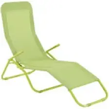 Sunfun Marissa Şezlong Yeşil - Ölçü: 136X61X102 cm - Katlanabilir Özelliğiyle Rahat Taşınır
