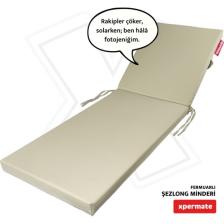 Xpermate  Ultra Kalın Şezlong Minderi Fermuarlı Su İtici Kumaş Katlanır Şezlong Minderi Katlanabilir Plaj Minderi 60x180x7
