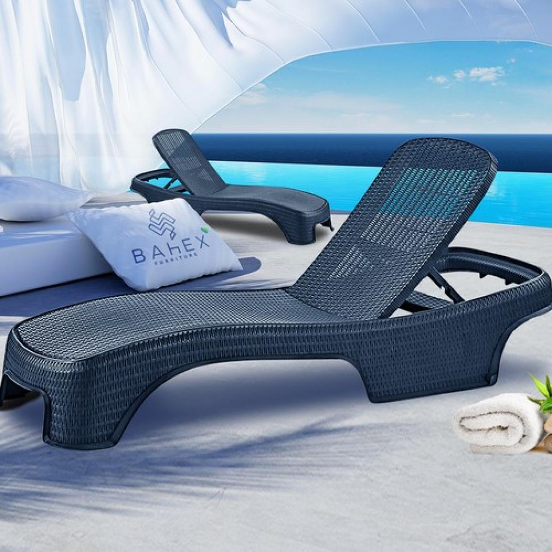 Brezza Royal Rattan Şezlong 2536 Lüx Havuz & Plaj Şezlongu 3 Kademeli Katlanır 1 Adet