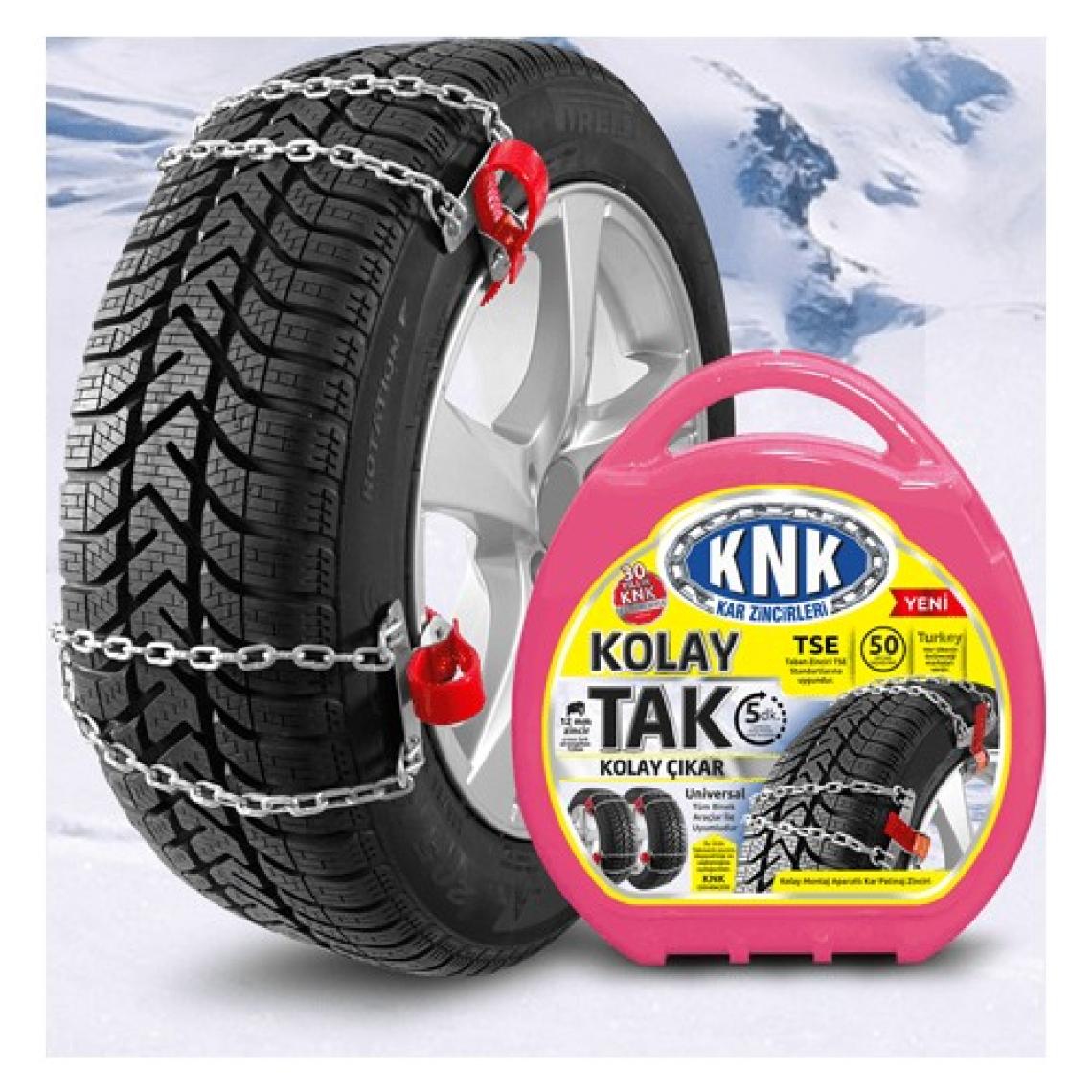 KNK Kolay Tak Çıkar Kar Zinciri Tüm Binek Araçlara Uygun