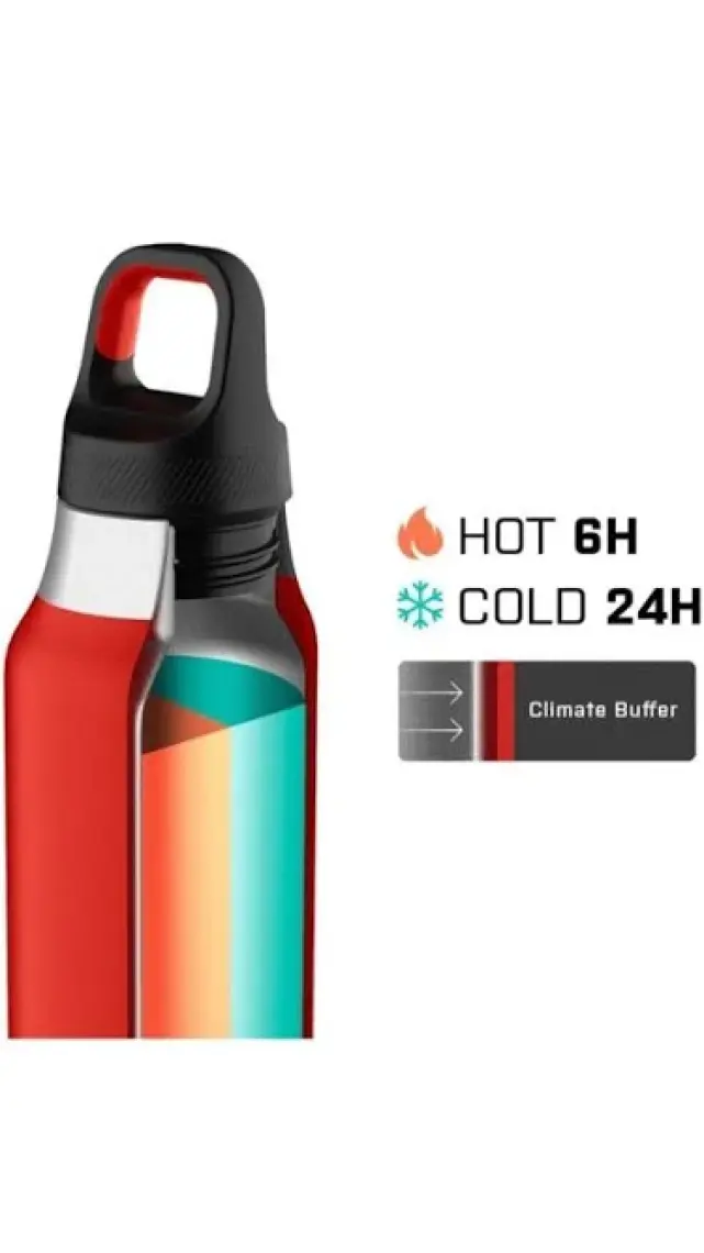 Mannhart by Spigen B213 Sızdırmaz Vakumlu Çift Katmanlı Travel Mug Paslanmaz Çelik Termos 500 ml Hot 6h / Cold 24h Rudolph Red - AHP00353