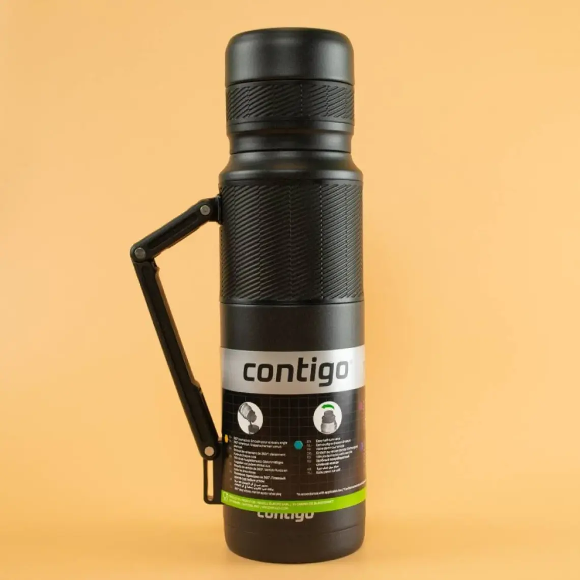 Contigo Thermal Bardaklı Çelik Termos 740ML Siyah