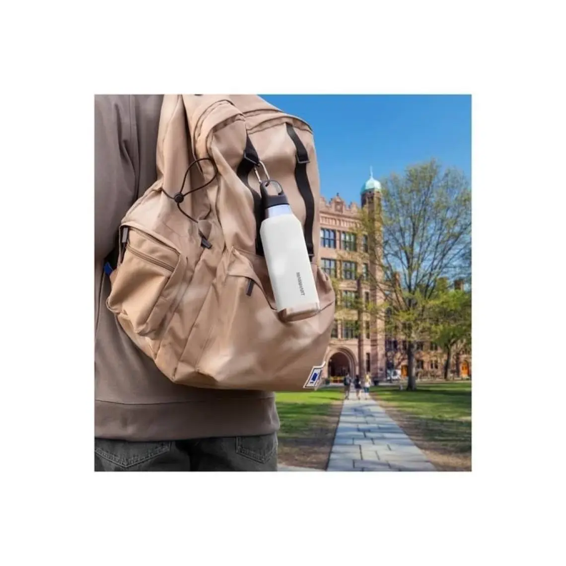 Mannhart By Spigen B213 Sızdırmaz Vakumlu Çift Katmanlı Travel Mug Paslanmaz Çelik Termos 500 ml Hot 6h / Cold 24H White - AHP00351