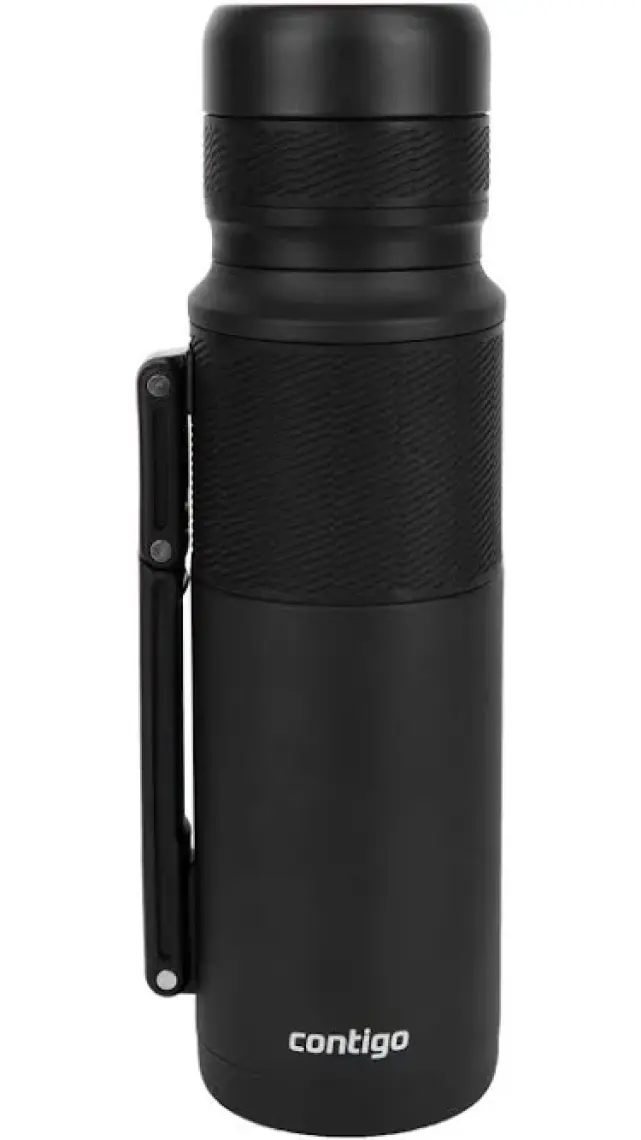 Contigo Thermal Bardaklı Çelik Termos 1.2LT Siyah