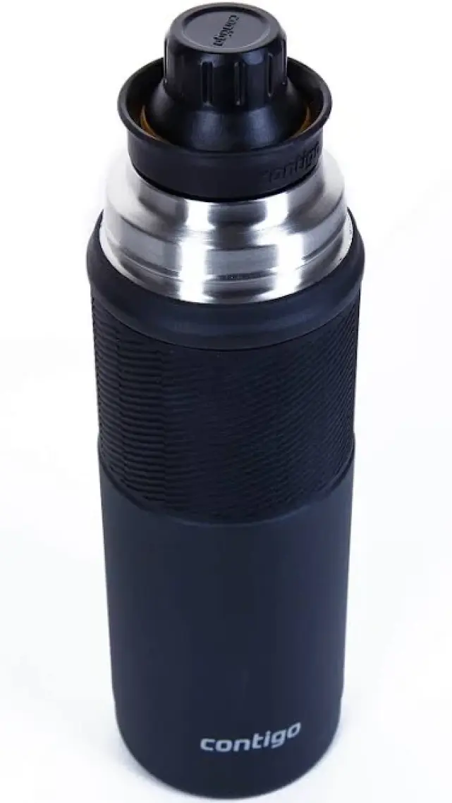 Contigo Thermal Bardaklı Çelik Termos 1.2LT Siyah