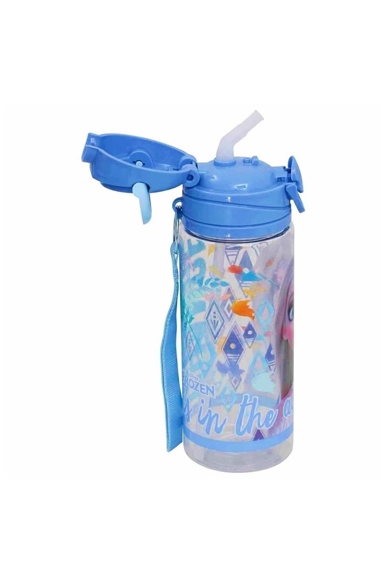 Lisanslı Pipetli Plastik Matara 500 ml Açık Mavi (OTTO-42505)