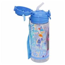 Lisanslı Pipetli Plastik Matara 500 ml Açık Mavi (OTTO-42505)
