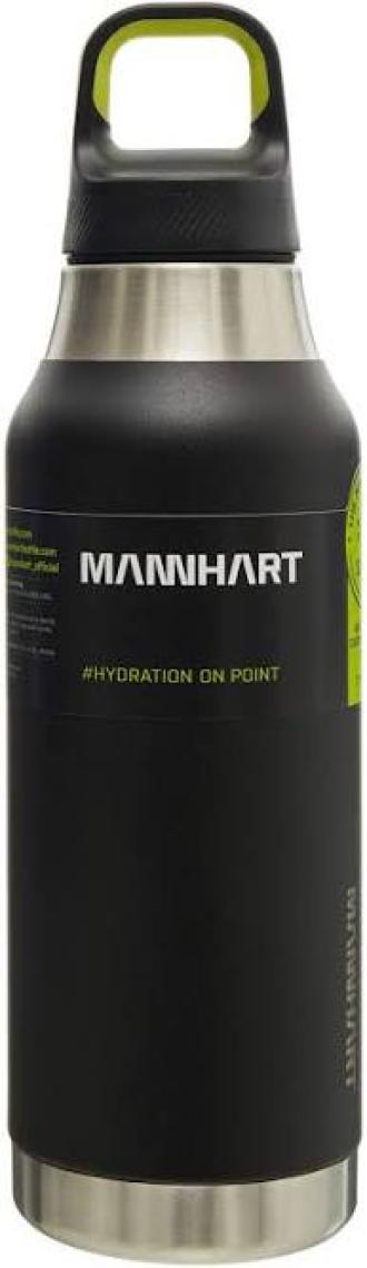 Mannhart by Spigen B213 Sızdırmaz Vakumlu Çift Katmanlı Travel Mug Paslanmaz Çelik Termos 500 ml Hot 6h / Cold 24h Black - AHP00350