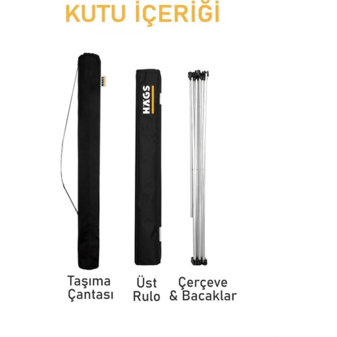 Haegs Ultralight Katlanır Kamp Masası, Piknik, Bbq, Balıkçılık, Avcılık, Plaj, Hiking Için Taşınabilir Kompakt Roll Up Outdoor Kamp Masası Büyük Boy - Siyah