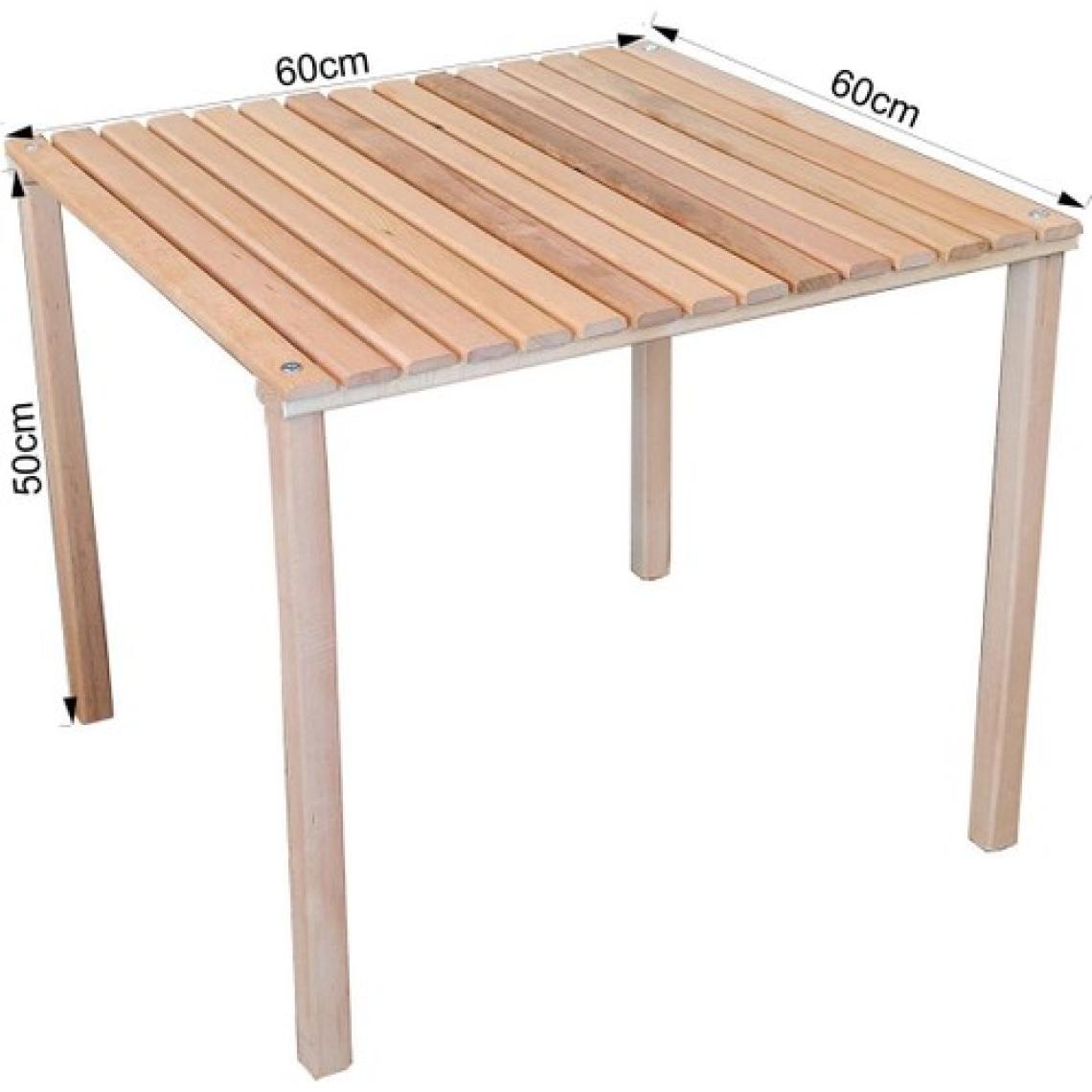 Exent Masif Ahşap Taşıma Çantalı Katlanır Kamp Masası, Balkon Bahçe Plaj Piknik Sehpası, 60X60