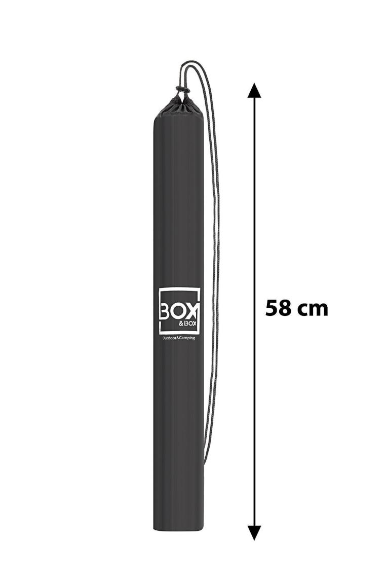 Box&Box 57x43x38 cm Omuz Askılı Siyah Katlanabilir Kamp Masası