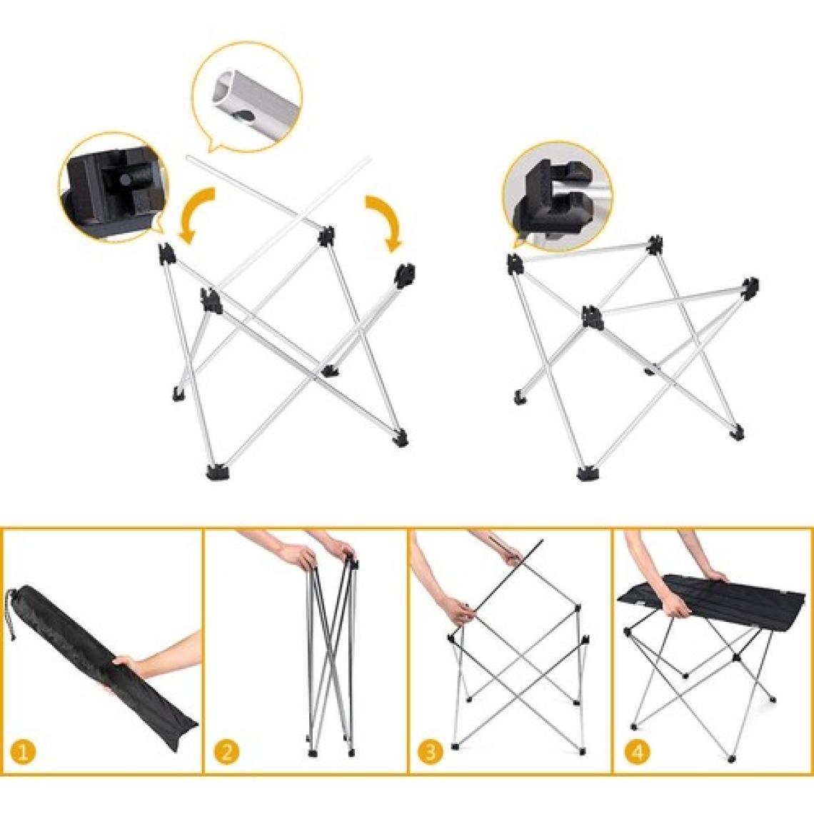 Haegs Ultralight Katlanır Kamp Masası, Piknik, Bbq, Balıkçılık, Avcılık, Plaj, Hiking Için Taşınabilir Kompakt Roll Up Outdoor Kamp Masası Orta Boy - Kamuflaj