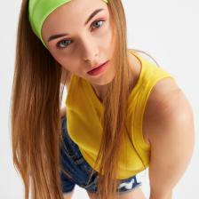 Butikgiz Turuncu Erkek Pamuklu Penye, Kaymaz, Terletmez, Ultra Hafif, Spor Saç Bandı Bandana