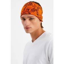 Butikgiz Turuncu Erkek Pamuklu Penye, Kaymaz, Ultra Hafif, Spor Geniş Saç Bandı Bandana Buff