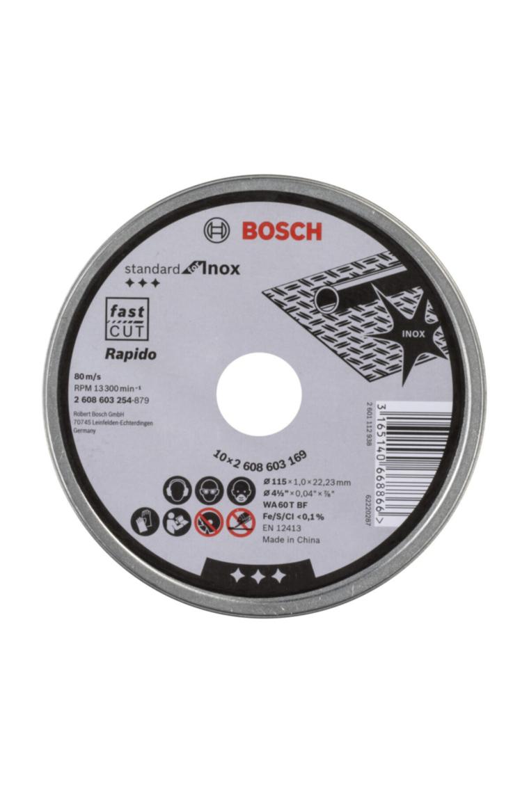 115*1,0mm Standard For Inox Rapido 10'lu Aşındırıcı Disk