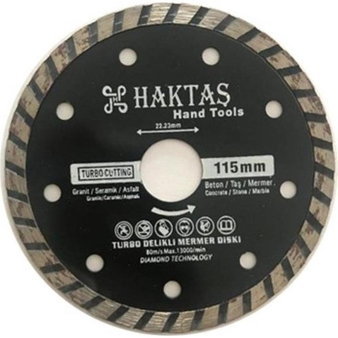 Haktaş Turbo Delikli Mermer Diski 115 mm