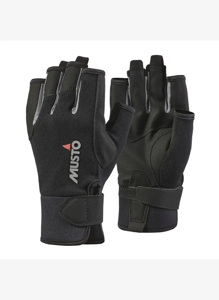 Musto Essential Kısa Parmak Yelken Eldiveni MUS.80102 MUS.BLK
