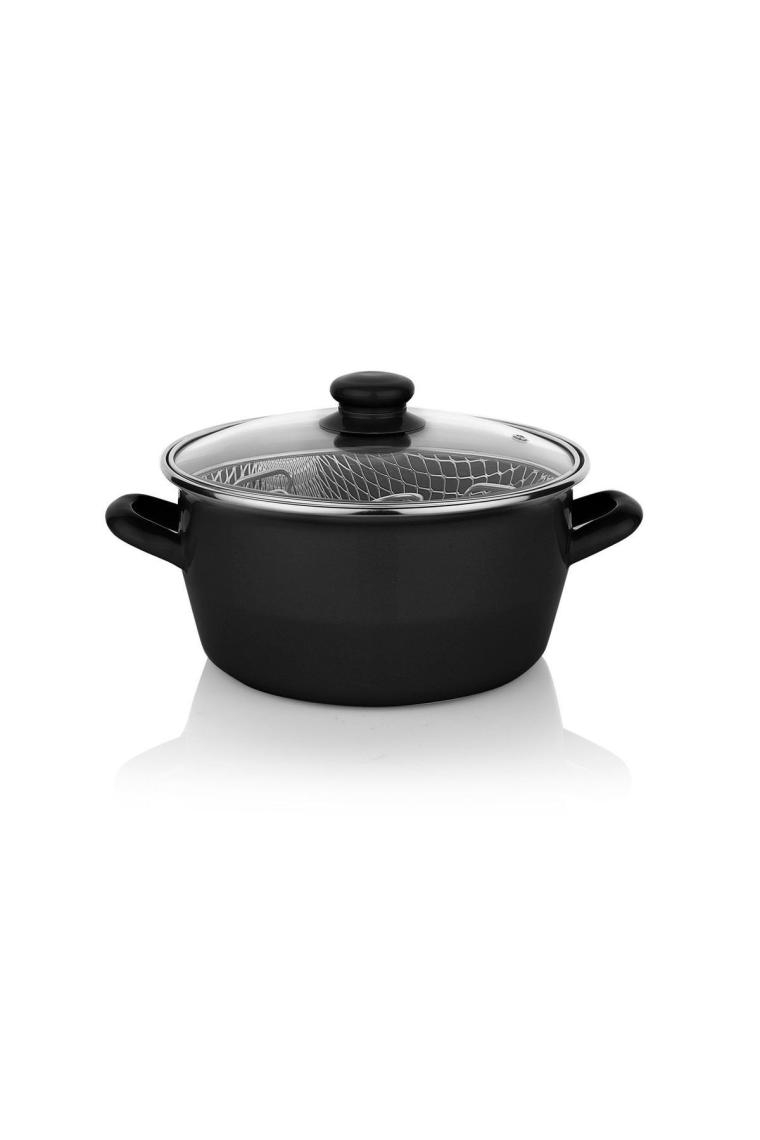 Schafer Fry Çıtır Kızartma Tenceresi 22 Cm-3 Parça-Siyah