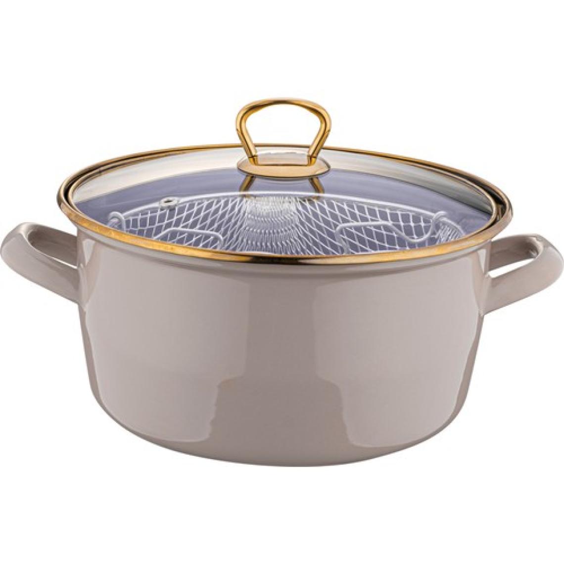 Taşev  Robin Kızartma Tenceresi Karamel 22 cm T4969