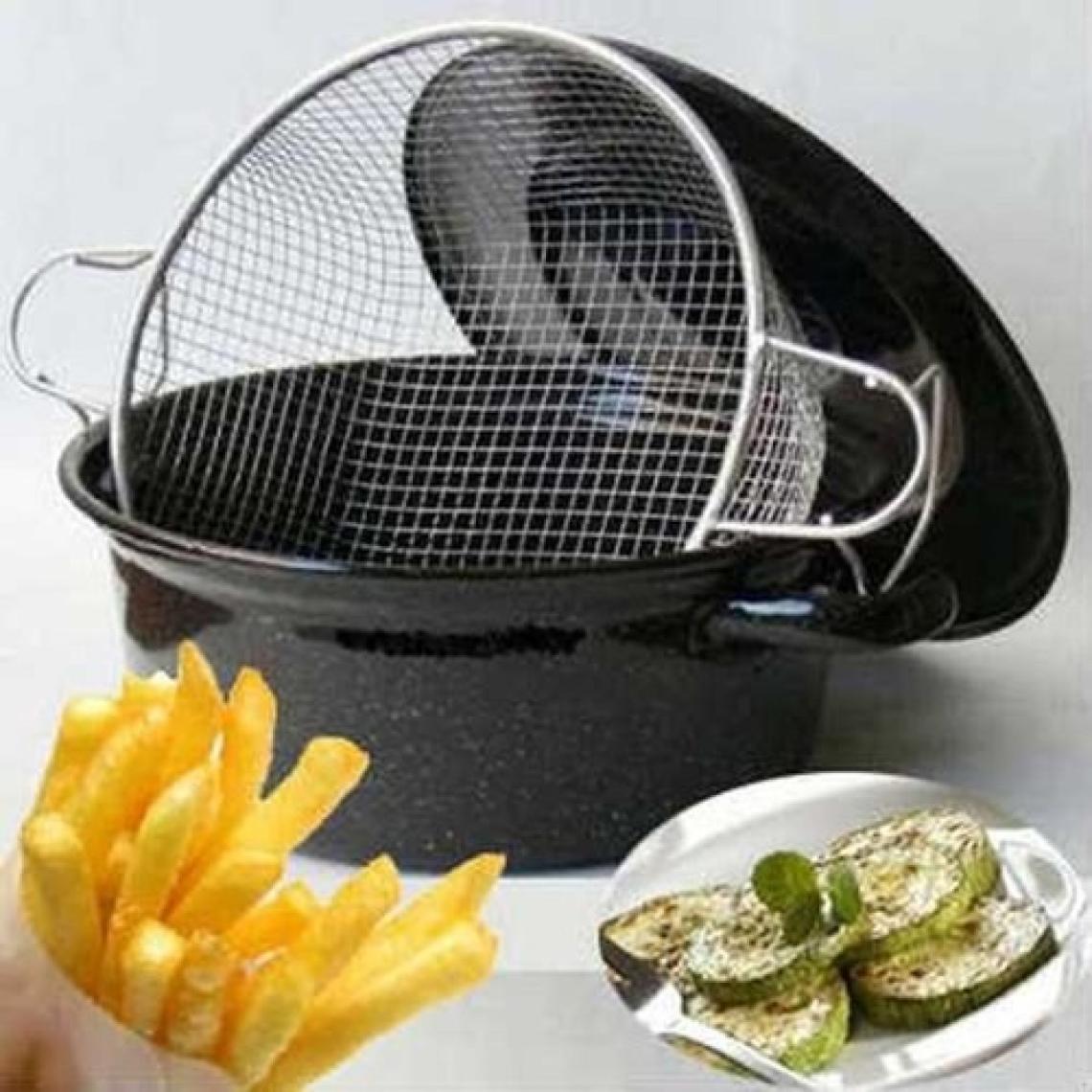 İkbal Home  Pratik Emaye Fritöz Kızartma Tenceresi