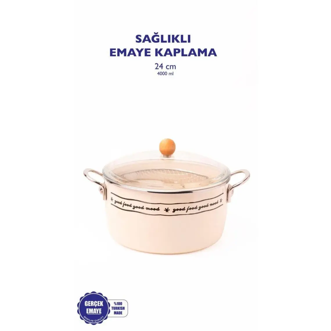 Mood Emaye Kızartma Tenceresi/ Fritöz (Özel  Kapaklı)