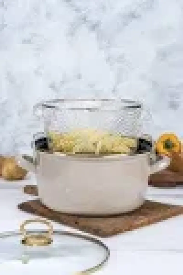 Acar Qualita Savor Emaye Kızartma Tenceresi - Bej