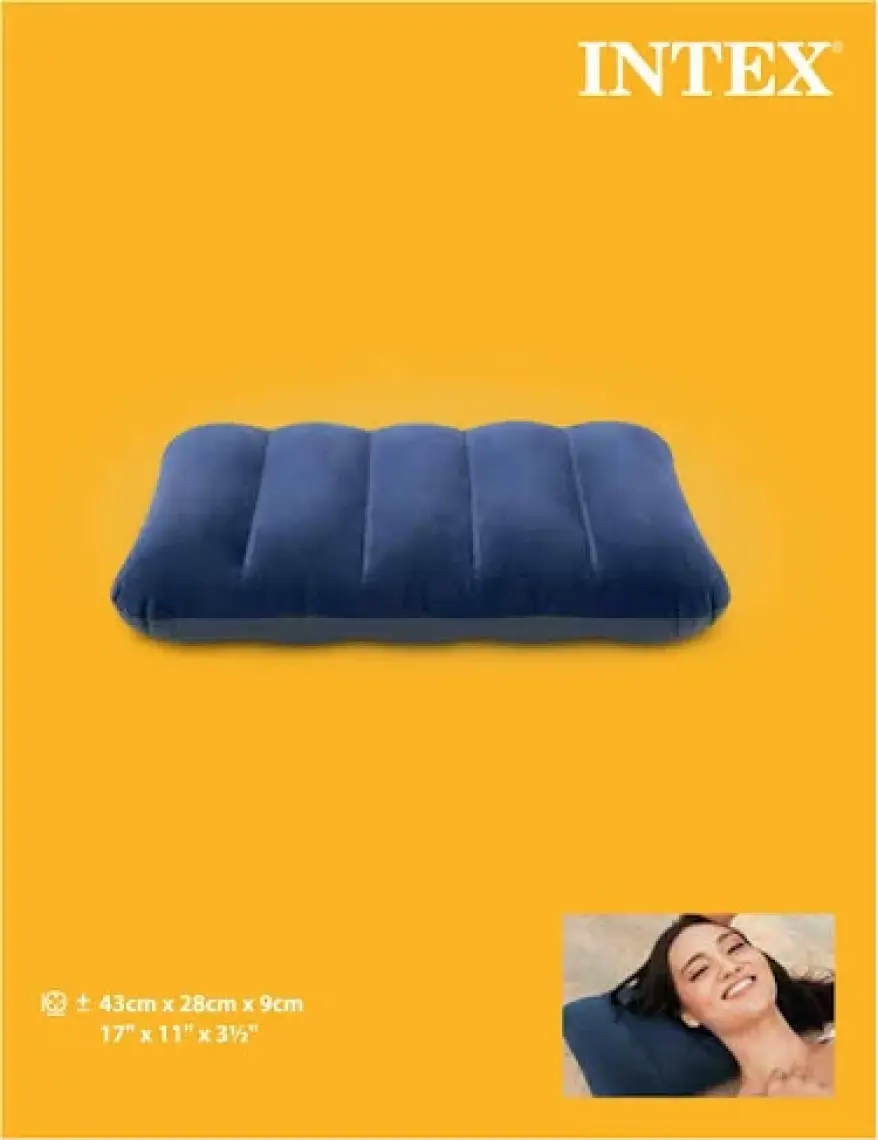 Intex Kadife Kaplı Şişme Minder-Yastık 43X28X9Cm - 68672