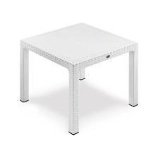 Comfort Comfort Begonvil Balkon,teras,bahçe Rattan Masa 90X90 Rattan Masa Bahçe Masası 90X90 Beyaz