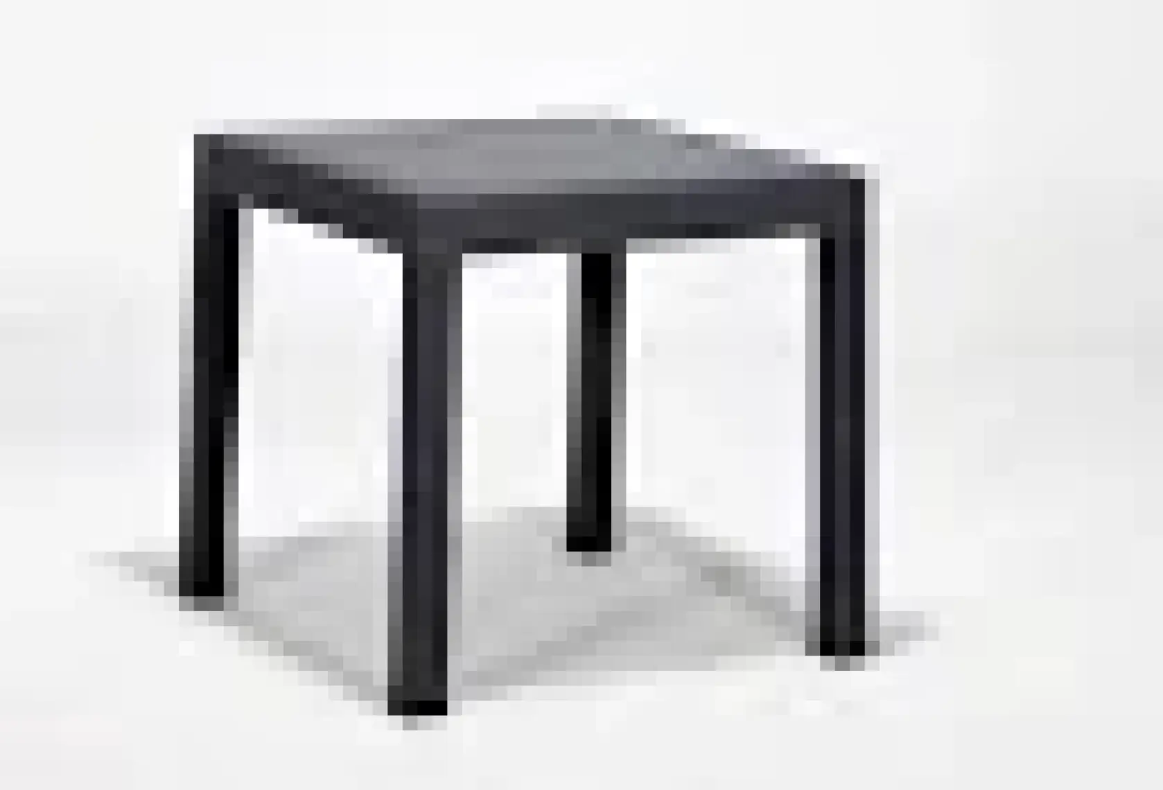 Sandalie 80X80 Camsız Antrasit Masa Bahçe Balkon