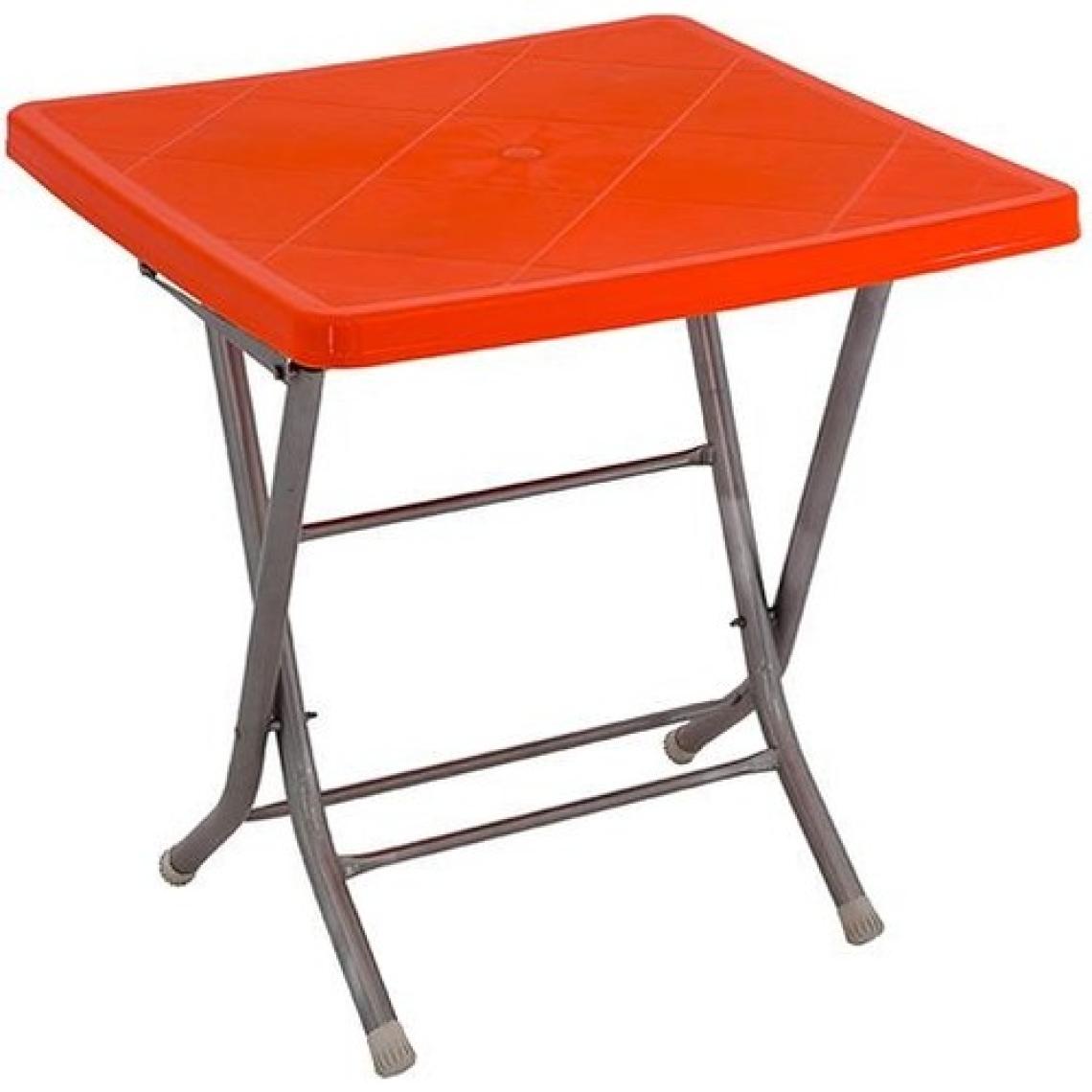 Mandella 80x80 Katlanır Ayaklı Masa Turuncu