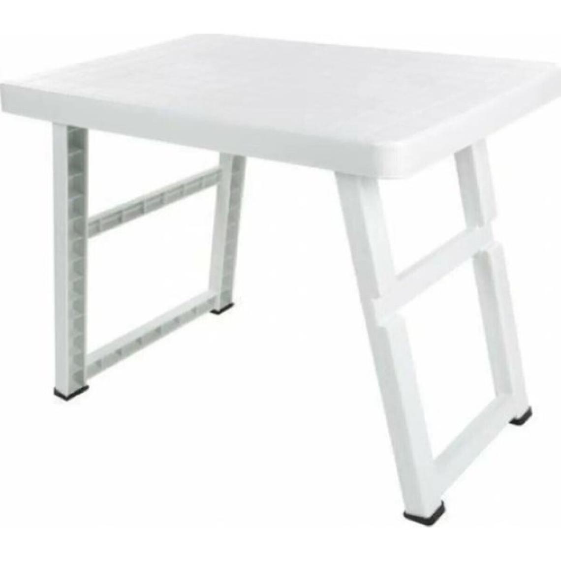 Morponi Beyaz Portatif Katlanabilir Büyük Boy Masa Piknik Masası 70 x 47 x 56 cm