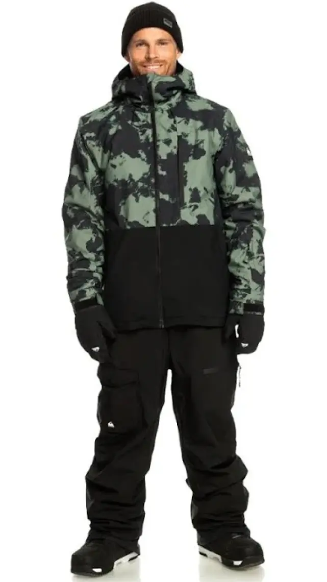 Quiksilver Mission Printed Block Erkek Snowboard Kayak Montu EQYTJ03403-GNB2