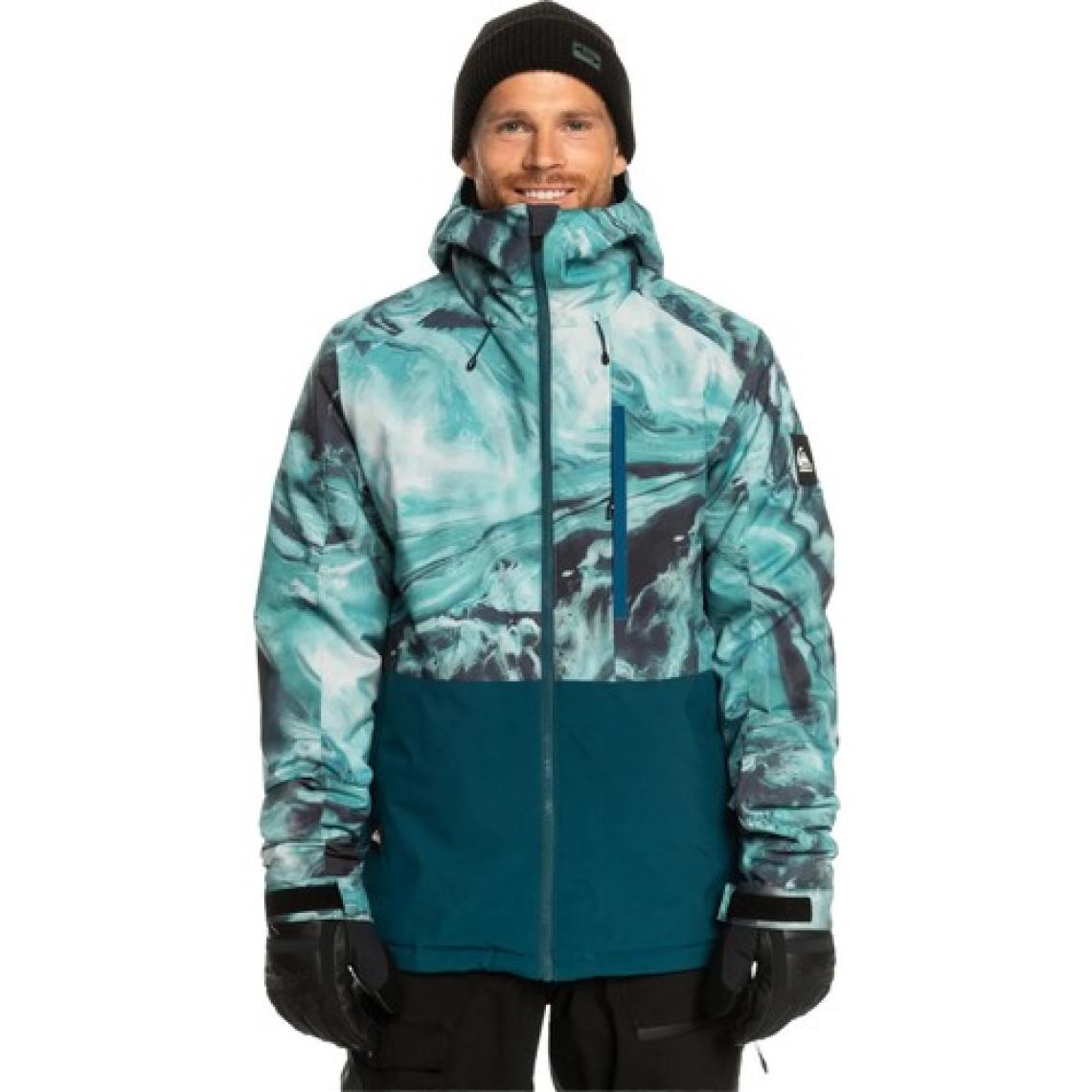 Quiksilver Mission Printed Block Erkek Snowboard Kayak Montu EQYTJ03403-BSM1