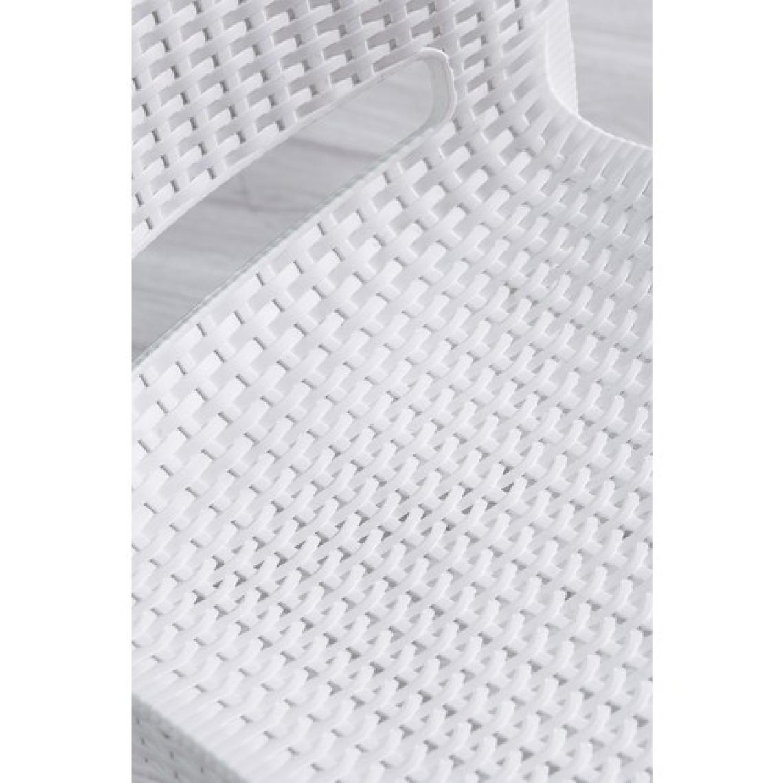 Mobetto Rattan Large Bahçe&balkon Masa Takımı  Beyaz