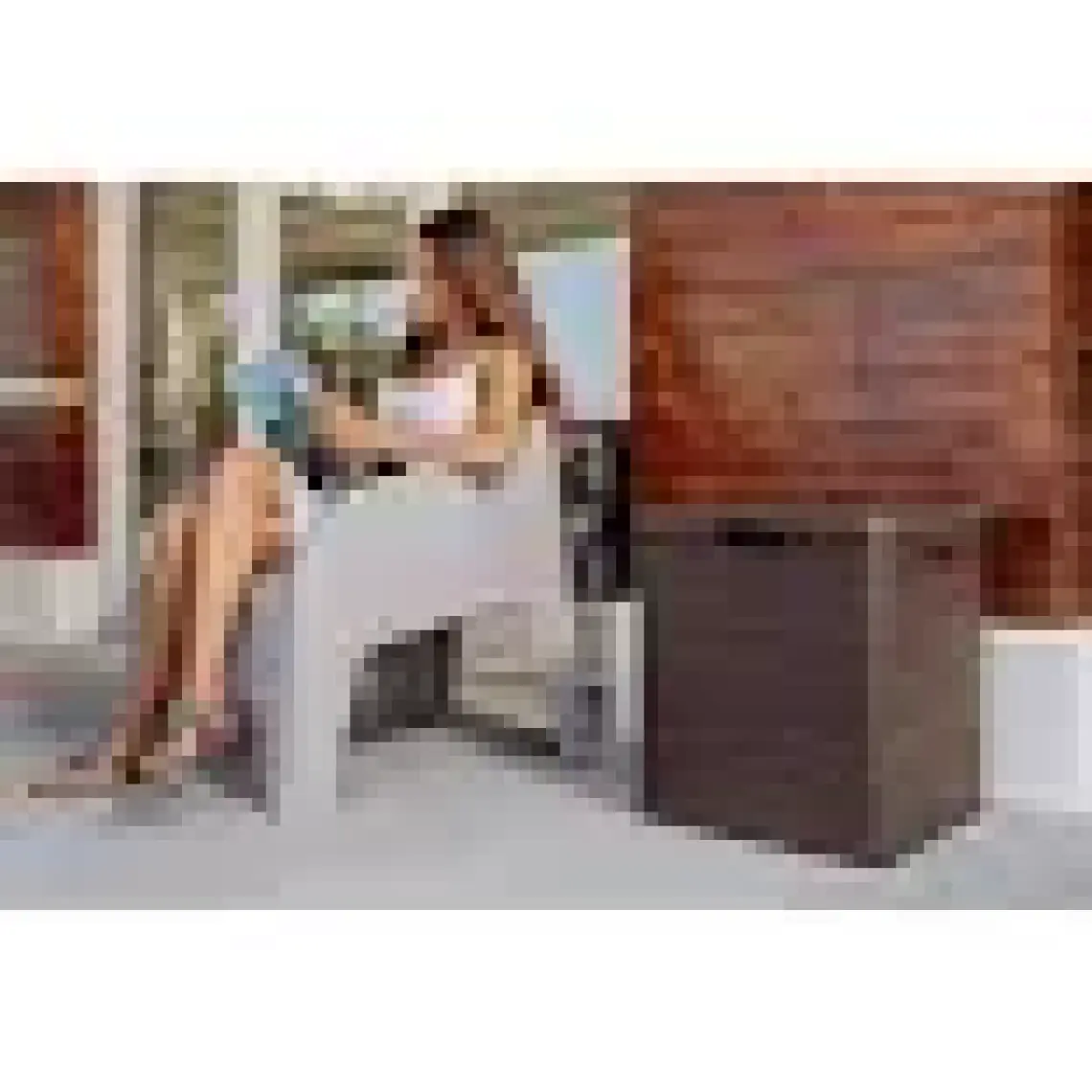 Toomax Woody's 90Lt Kahverengi Bahçe, Teras, Balkon Depolama Sandığı