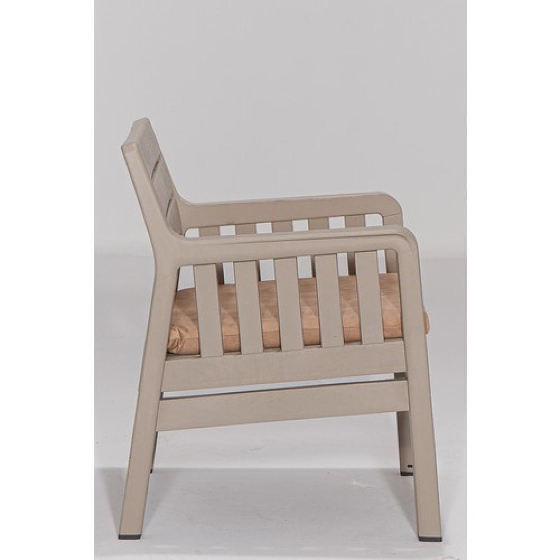 Mobetto Lara 1+1+S Bahçe Takımı Balkon - Bahçe - Teras Mobilyası / Cappucino
