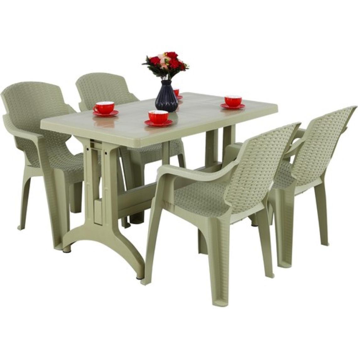 Mandella Zeugma 70x120  Golf Koltuk 4 Kişilik Masa Takımı