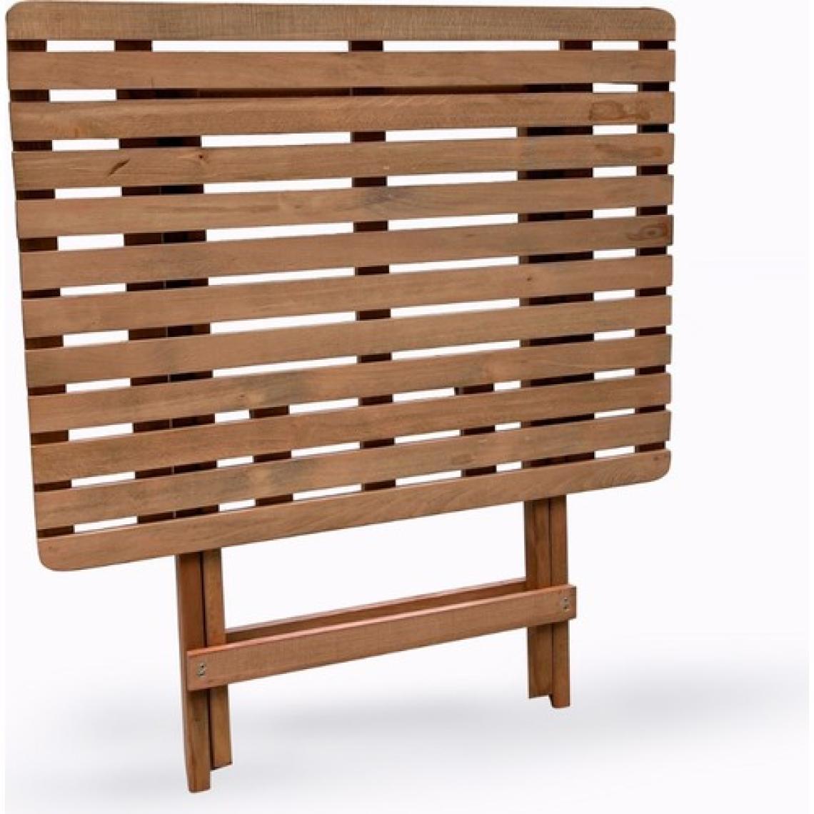 Evvon Ahşap Katlanır Bistro Set 4lü Minderli Balkon Bahçe Mobilyası