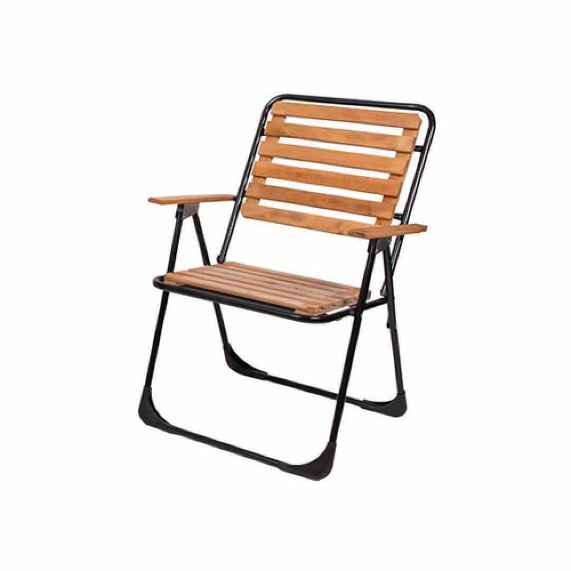 Evvon Metal İskeletli Bistro Set - Natürel